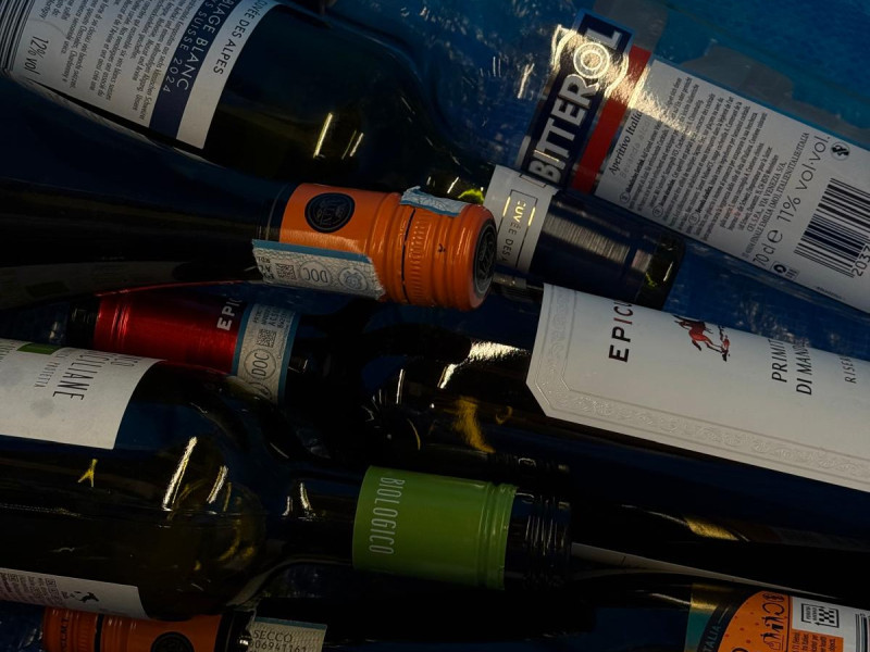 Sammeln der Flaschen