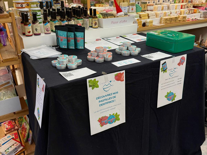 Notre stand au magasin "Ecoloo" à Rolle