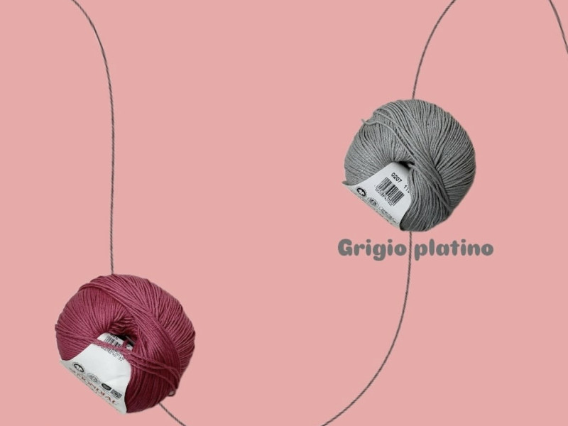 Rosa carico, grigio platino