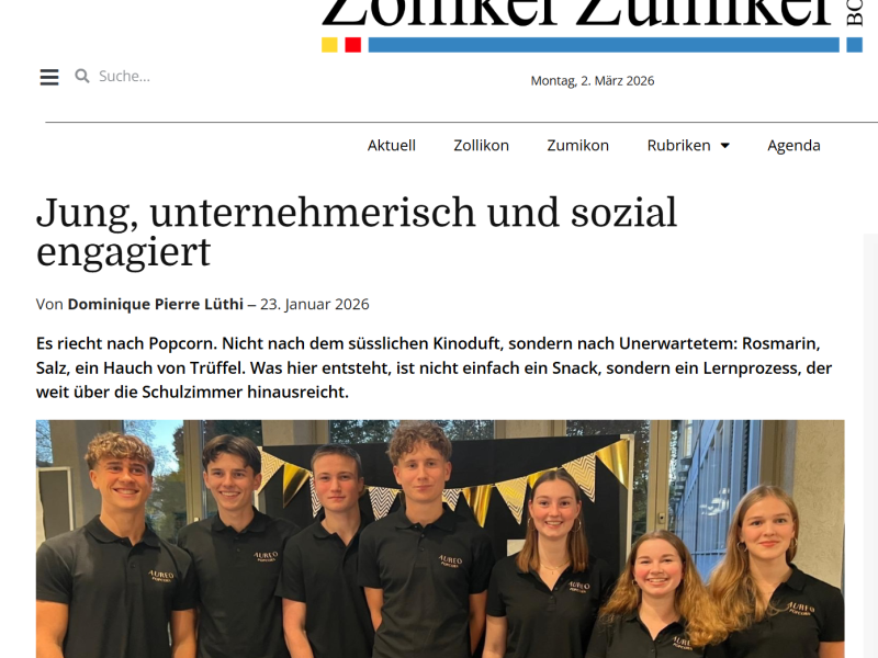 Artikel im Zolliker Zumiker Bote
